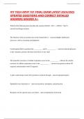 IVY TECH APHY 101 FINAL EXAM LATEST 2024&sol;2025 UPDATED QUESTIONS AND CORRECT DETAILED ANSWERS GRADED A&plus;