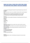 NRNP 6675 FINAL&sol;&sol; EXAM 2024 LATEST REAL EXAM 100 QUESTIONS AND CORRECT DETAILED ANSWERS