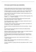ITE EXAM QUESTIONS AND ANSWERS- 2024&sol;2025