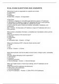 EVAL EXAM QUESTIONS AND ANSWERS