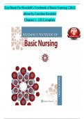 Textbook of basic nursing 12th edition rosdahl test bank latest revised&period;pdf