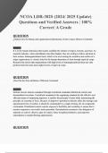 NCOA LDR-302S &lpar;2024&sol; 2025 Update&rpar; Questions and Verified Answers &vert; 100&percnt; Correct&vert; Grade A