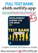 Full Test Bank for the Development across the Life Span &vert;All chapters are included &vert;9th Edition by feldman &vert; LATEST