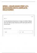 QMED - OILER EXAM PREP 271 QUESTIONS WITH COMPLETE SOLUTIONS&excl;&excl;