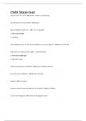 CMA State test questions and answers&period;