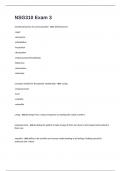 NSG310 Exam 3 Questions And Answers 
