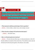 Awhonn Advanced Fetal Monitoring Exam Latest Actual Exam 100&plus; Questions And Correct Detailed Answers With Rationales &lpar;Verified Answers&rpar; &vert;&vert;Complete A&plus; Guide