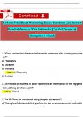Awhonn Fetal Heart Monitoring Basics Questions And Correct Detailed Answers With Rationales &lpar;Verified Answers&rpar; &vert;&vert;Complete A&plus; Guide