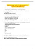 GW Insurance Suite Fundamentals 10&period;0 &ndash; Questions And Answers