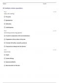 VA TATTOOING EXAM PSI QUESTIONS AND ANSWERS 