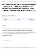 VATI PN MED SURG PROCTORED 2024 EXAM COMPLETE ACCURATE EXAM QUESTIONS WITH DETAILED VERIFIED ANSWERS &lpar;100&percnt; CORRECT ANSWERS&rpar; &sol;ALREADY GRADED A&plus;