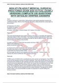 NGN ATI PN ADULT MEDICAL SURGICAL PROCTORED EXAM 2024 ACTUAL EXAM 2 VERSIONS COMPLETE 220 QUESTIONS WITH DETAILED VERIFIED ANSWERS