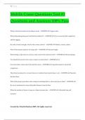 Mobile Crane Questions Test &num;1 Questions and Answers 100&percnt; Pass