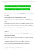 Mobile Crane NCCER Study Guide Questions and Answers 100&percnt; Pass
