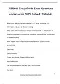 AIN2601 Study Guide Exam Questions and Answers 100&percnt; Solved &vert; Rated A&plus;