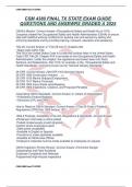 CSM 4380 FINAL TX STATE EXAM GUIDE QUESTIONS AND ANSEWRS GRADED A 2025
