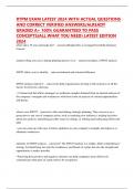RTPM EXAM LATEST 2024 WITH ACTUAL QUESTIONS AND CORRECT VERIFIED ANSWERS&sol;ALREADY GRADED A&plus; 100&percnt; GUARANTEED TO PASS CONCEPTS&lpar;ALL WHAT YOU NEED&rpar; LATEST EDITION 2024