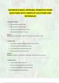 MCKISSOCK BASIC APPRAISAL PRINCIPLES EXAM QUESTIONS WITH COMPLETE SOLUTIONS AND RATIONALES