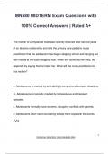 MN580 MIDTERM Exam Questions with 100&percnt; Correct Answers &vert; Rated A&plus;
