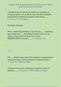 PMHNP MOCK BOARD EXAM &lpar;ACTUAL 2024-2025&rpar;  QUESTIONS AND ANSWERS