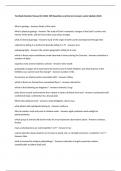 Test Bank Solution Manual for GEOL 109 &lpar;Questions and Correct Answers Latest Update 2024&rpar;