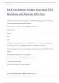 OCI Foundations Practice Exam &lpar;1Z0-1085&rpar; Questions and Answers 100&percnt; Pass
