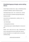 Ontwikkelingspsychologie samenvatting Hanna