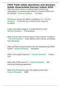 CSST Field safety Questions and Answers Guide &lpar;Guaranteed Succes&rpar; Latest 2025