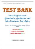 Test Bank For Counseling Research&colon; Quantitative&comma; Qualitative&comma; and Mixed Methods 2nd Edition by Carl J&period; Sheperis