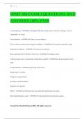 SPMT 304 EXAM 2 QUESTIONS AND ANSWERS 100&percnt; PASS