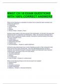 MNGT CH 18 EXAM QUESTIONS WITH 100&percnt; CORRECT ANSWERS 