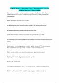 Nsg130 Nursing Informatics Exam&vert; Questions with Correct Answers&vert; Verified&vert; Latest Update