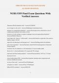 NURS 5355 Final Exam Questions With Verified Answers