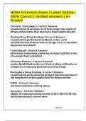 HOSA Forensics Exam &vert; Latest Update &vert; 100&percnt; Correct &vert; Verified Answers &vert; A&plus; Graded