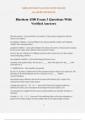 Biochem 4300 Exam 3 Questions With Verified Answers