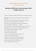 Biochem 4300 Final Exam Questions With Verified Answers