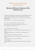 Biochem 4300 Exam 5 Questions With Verified Answers
