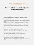Biochem 4300 Exam 5 Detailed Questions With Verified Answers