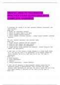 MENTAL HEALTH TECHNICIAN PRACTICE EXAM QUESTIONS WITH COMPLETE ANSWERS