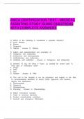 AMCA CERTIFICATION TEST - MEDICAL ASSISTING STUDY GUIDE QUESTIONS WITH COMPLETE ANSWERS