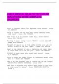 AMCA MENTAL HEALTH TECH EXAM QUESTIONS WITH COMPLETE ANSWERS&period;