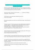 Nursing Professional&sol; Exam &vert;Questions with Correct Answers&vert; Verified&vert; Latest Update