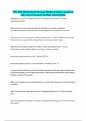 PNG 2254 Mental Health Nursing&colon; Module 4&sol; Exam &vert; Questions with Correct Answers&vert; Verified&vert; Latest Update