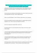 PNG 2254 Mental Health Nursing&colon; Module 6&sol; Exam &vert; Questions with Correct Answers&vert; Verified&vert; Latest Update