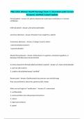 PNG 2254- Mental Health Nursing&sol; Exam 1&vert; Questions with Correct Answers&vert; Verified&vert; Latest Update