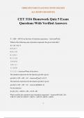 CET 3116 Homework Quiz 5 Exam Questions With Verified Answers