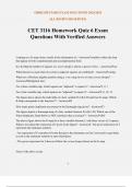 CET 3116 Homework Quiz 6 Exam Questions With Verified Answers