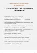 CET 3116 Homework Quiz 3 Questions With Verified Answers