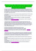 Practice Test JBL EMS Operations latest Update 2024-2025 125 Questions and Verified Correct