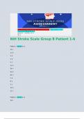   NIH Stroke Scale Group B Patient 1-6  